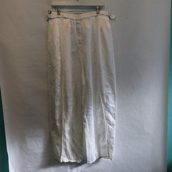DEREK LAM linen blend pants size 8 BNWT